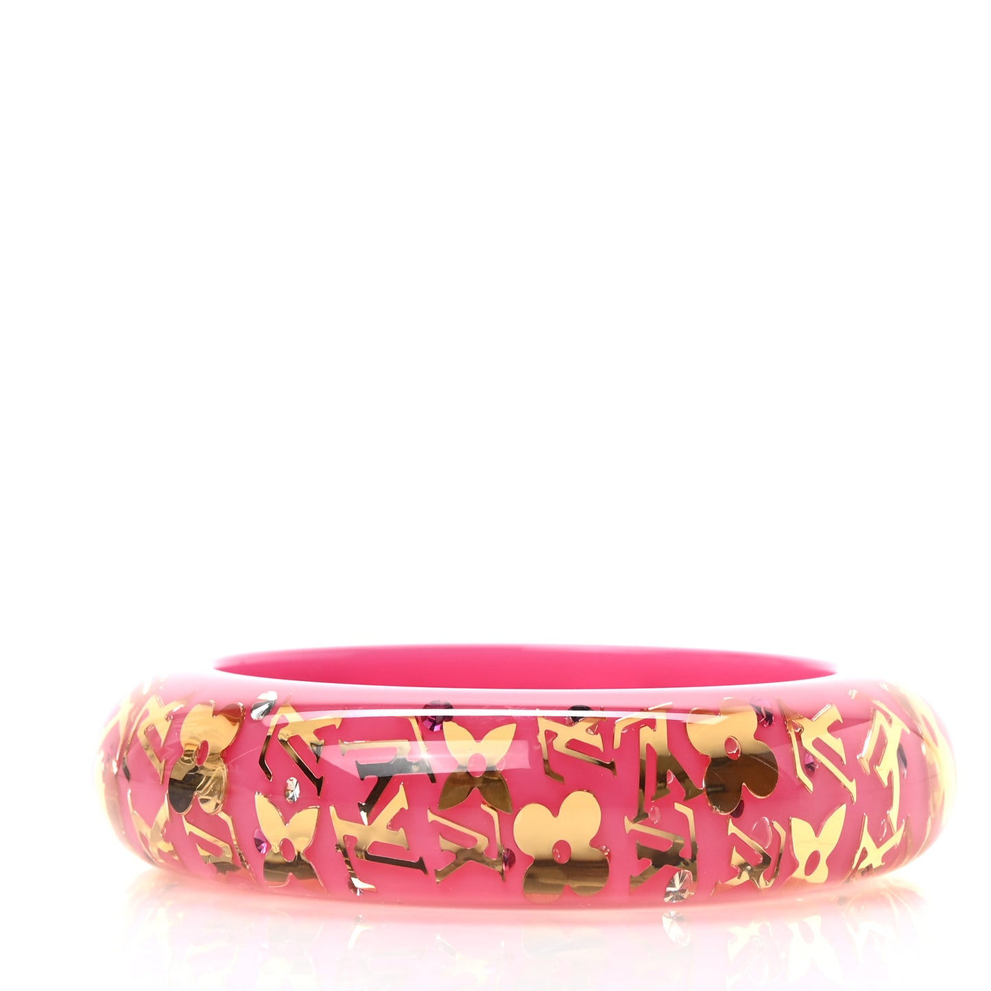 Resin Swarovski Medium Inclusion Bracelet GM Rose Pop