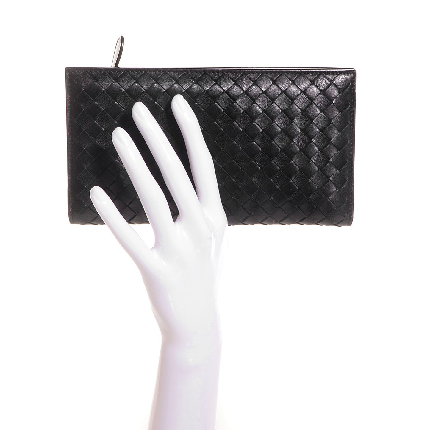 Nappa Intrecciato Continental Wallet Black