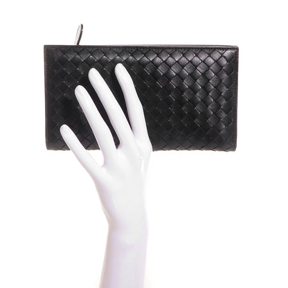 Bottega Veneta Nappa Intrecciato Continental Wallet Black 2 of 9