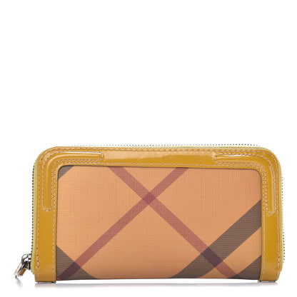 Burberry Nova Pop Degrade Large Zip Around Wallet Yellow 1 of 8