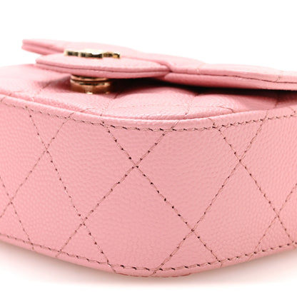 Chanel Caviar Quilted Mini Clutch With Chain Pink 11 of 12