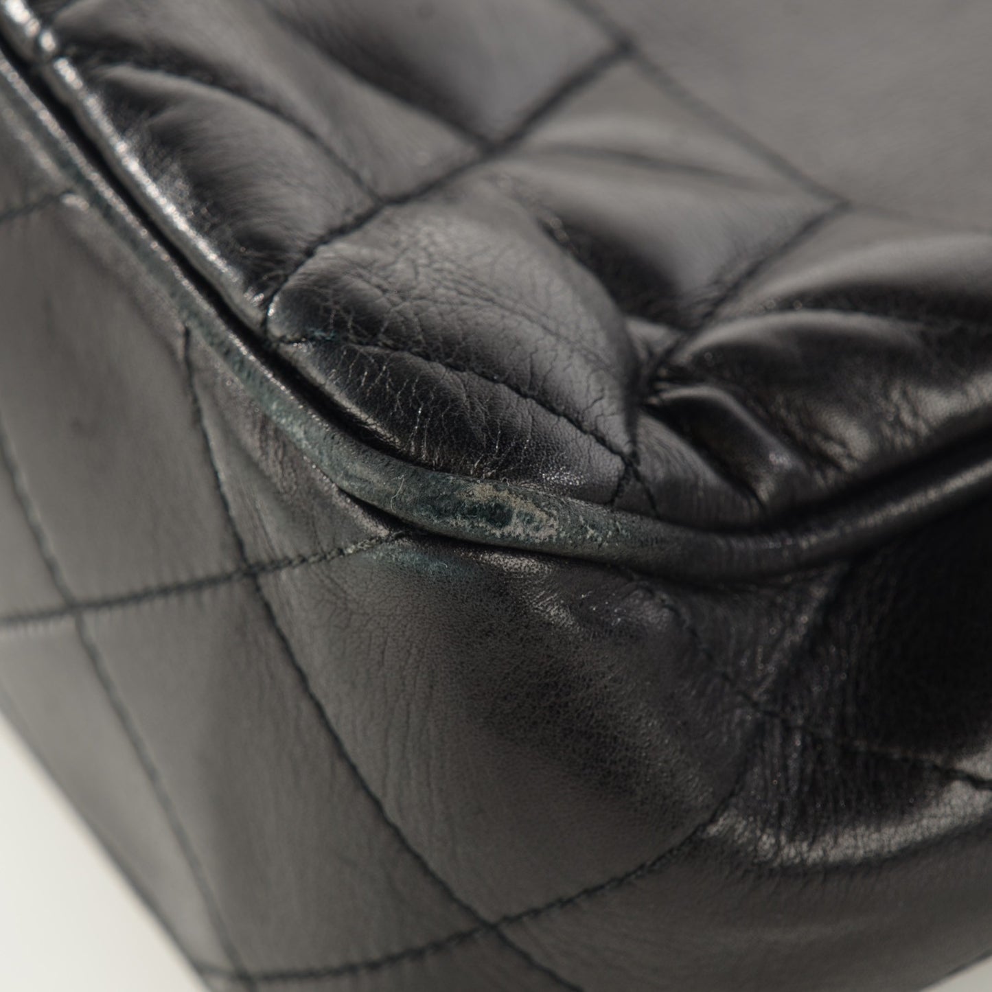 Lambskin Shopping Tote Black