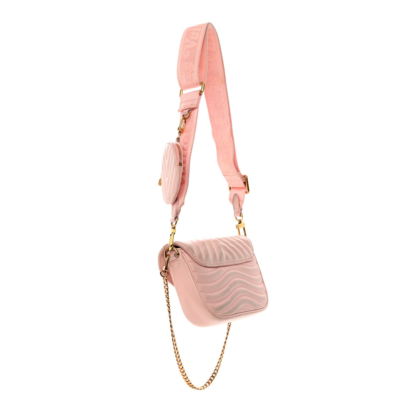 Calfskin New Wave Multi Pochette Rose Ballerine