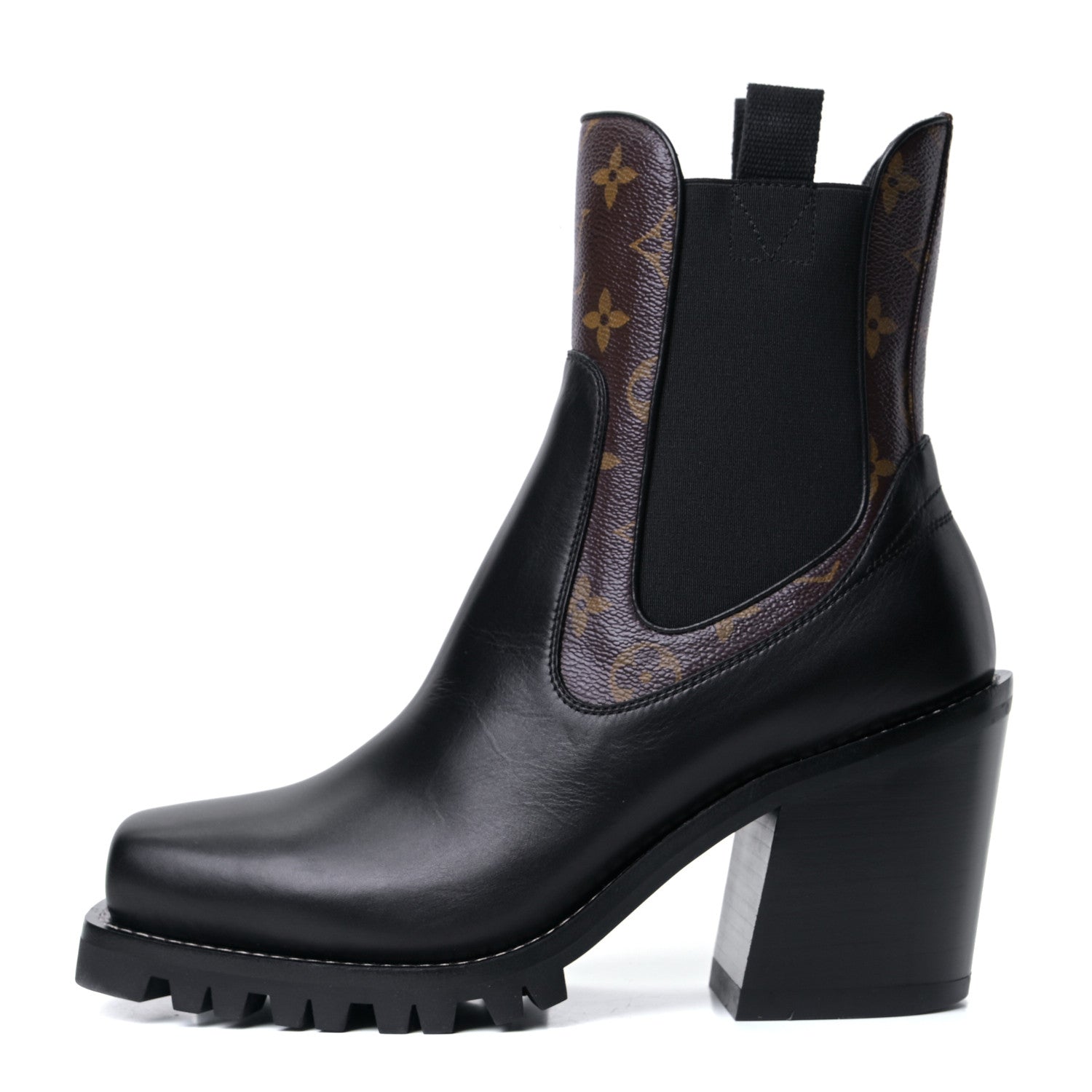 Louis Vuitton Patent Monogram Limitless Ankle Boots 40 Black 2 of 18