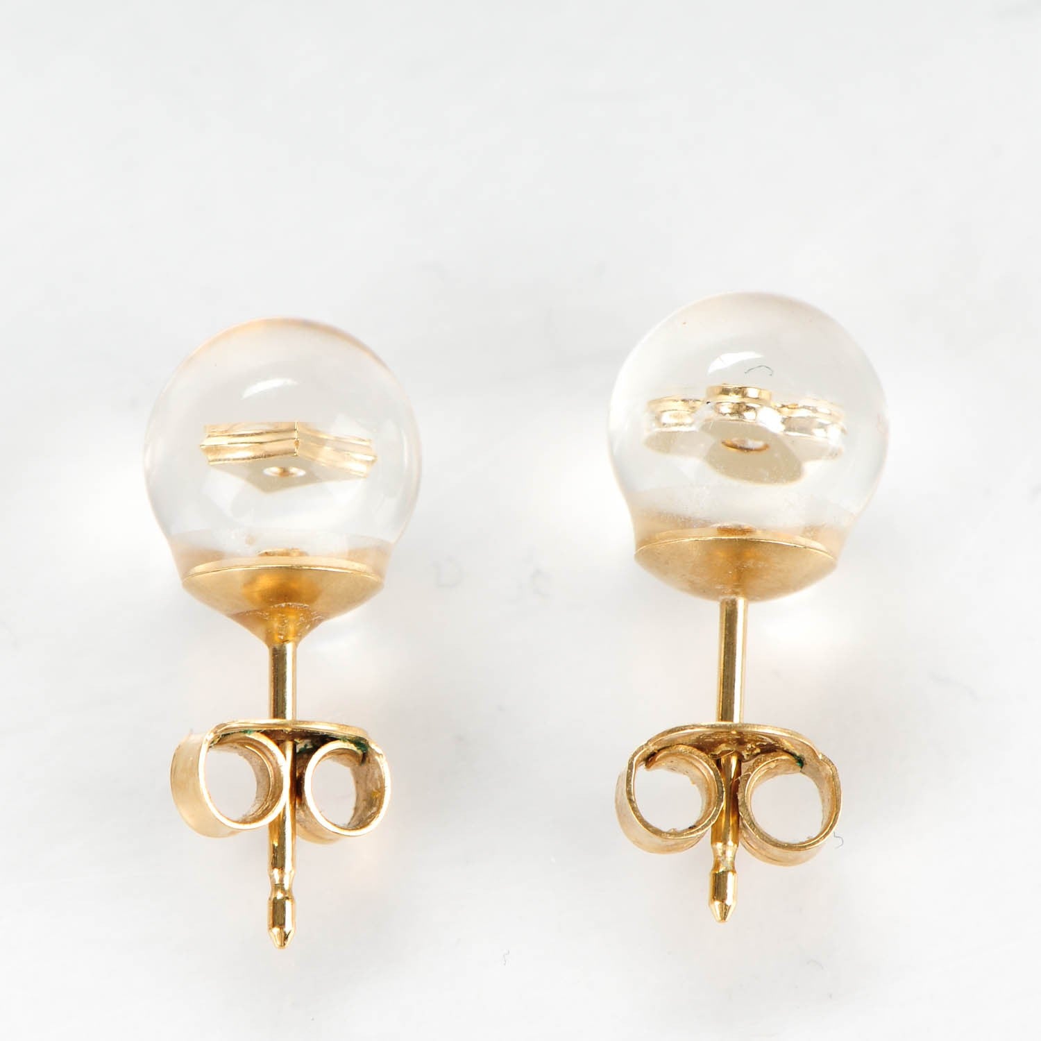 Louis Vuitton Resin Inclusion Stud Earrings Set of 2 Pink 2 of 4