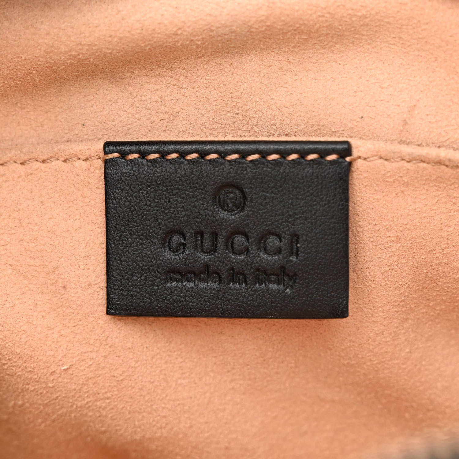 Gucci Calfskin Matelasse Animal Studs GG Marmont Belt Bag 85 34 Black 6 of 11