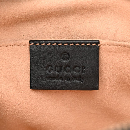 Gucci Calfskin Matelasse Animal Studs GG Marmont Belt Bag 85 34 Black 6 of 11