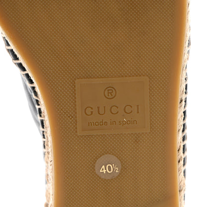 Gucci Nappa Matelasse GG Marmont Espadrilles 40.5 Black 8 of 13