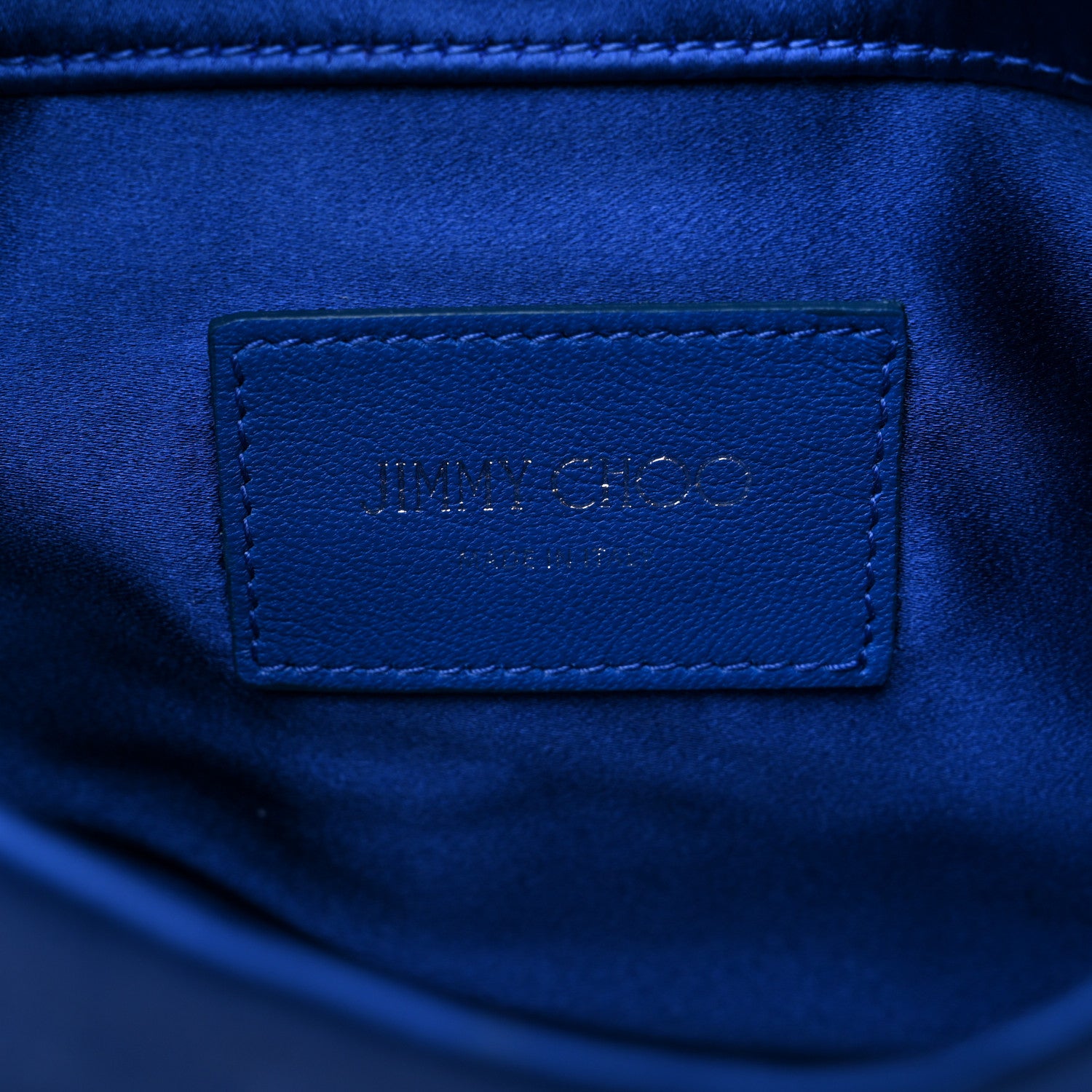 Jimmy Choo Satin Crystal Titania Clutch Blue 7 of 11