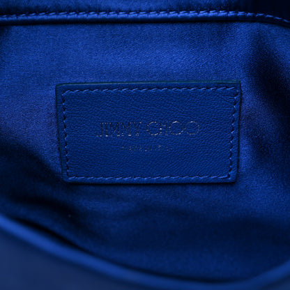 Jimmy Choo Satin Crystal Titania Clutch Blue 7 of 11