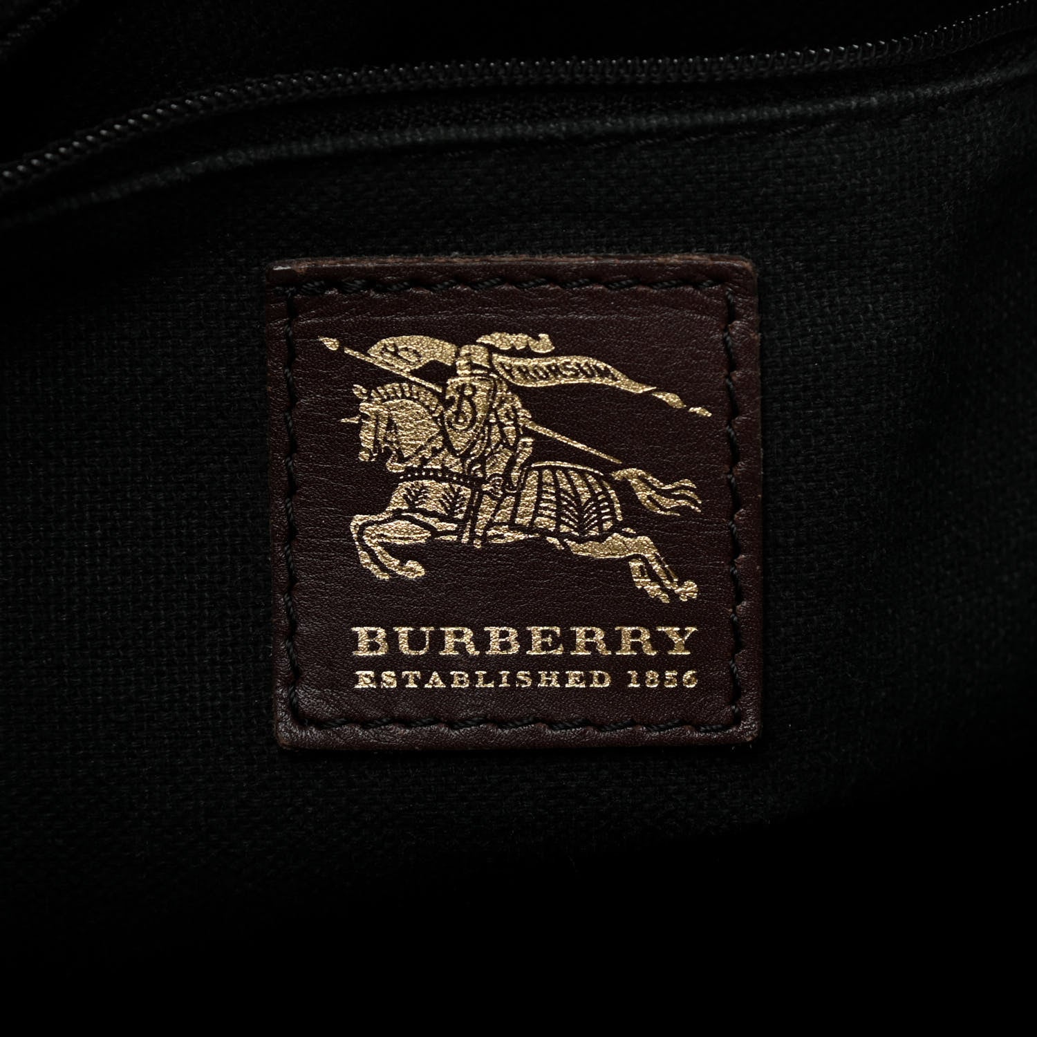 Burberry Haymarket Check Buckle Satchel Chocolate 6 of 17