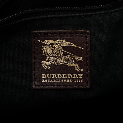 Burberry Haymarket Check Buckle Satchel Chocolate 6 of 17