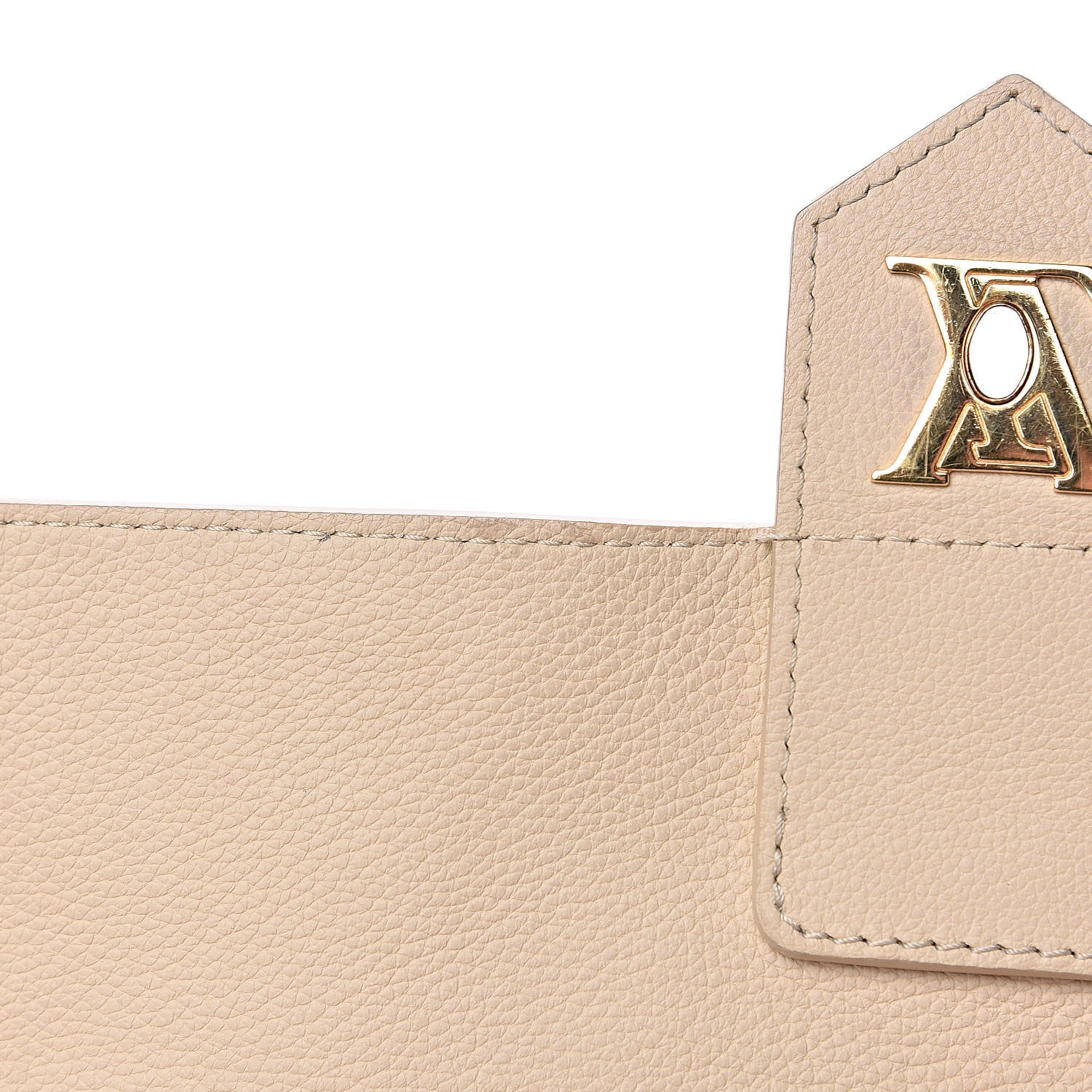 Louis Vuitton Calfskin Lockme MM Vanille Black 10 of 16