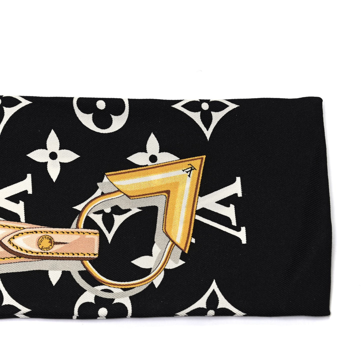 Silk Monogram Confidential Bandeau Black