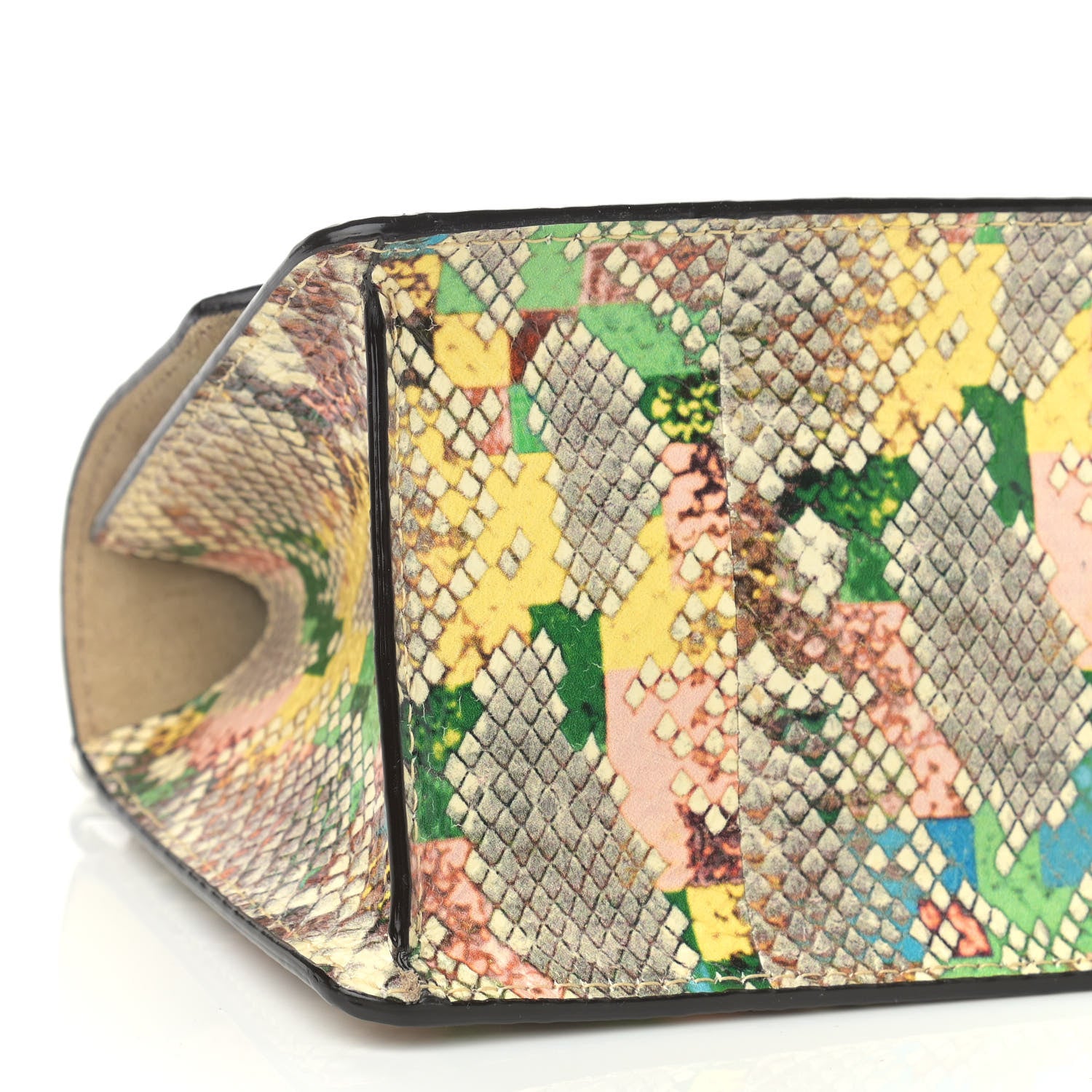 Jimmy Choo Elaphe Snakeskin Madeline Crossbody Satchel Rainbow 7 of 8