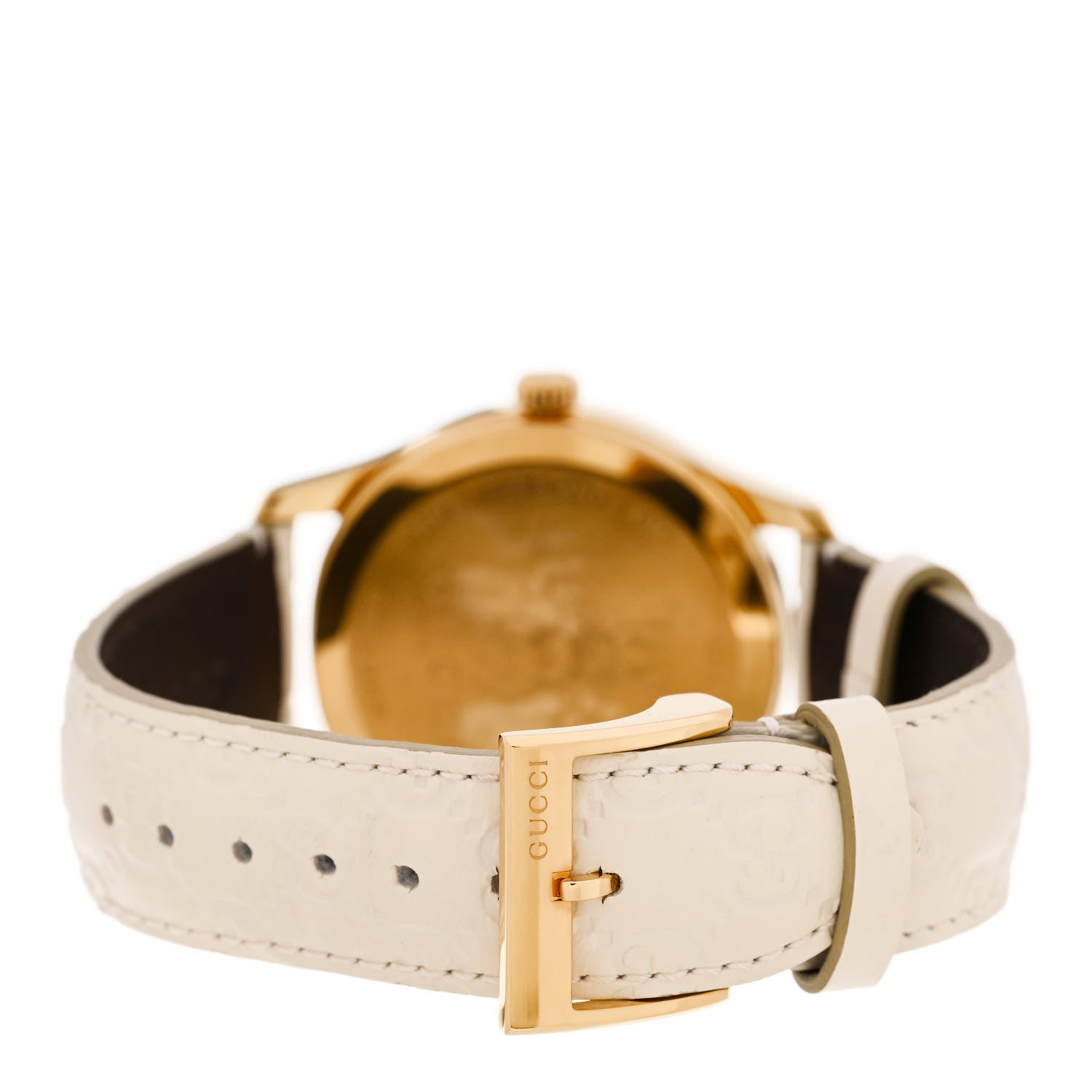 Gucci Stainless Steel Calfskin 38mm G-Timeless Quartz Watch White 3 of 5