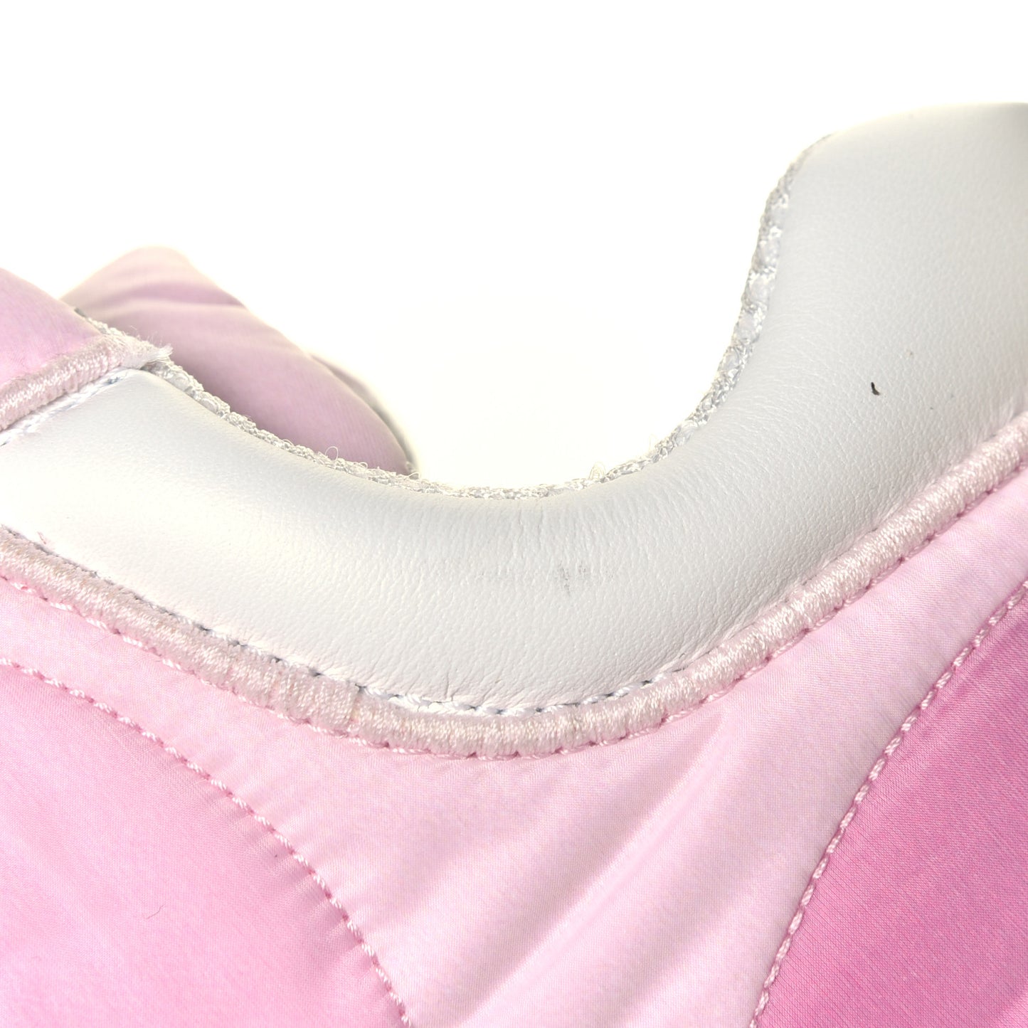 Nylon Calfskin Suede Womens CC Sneakers 40 Pink