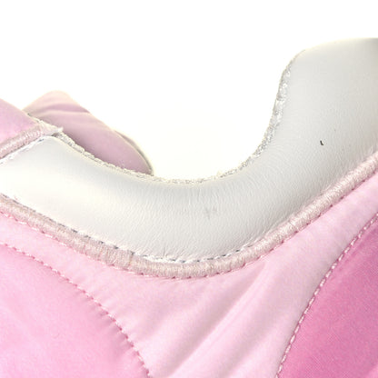 Chanel Nylon Calfskin Suede Womens CC Sneakers 40 Pink 8 of 8