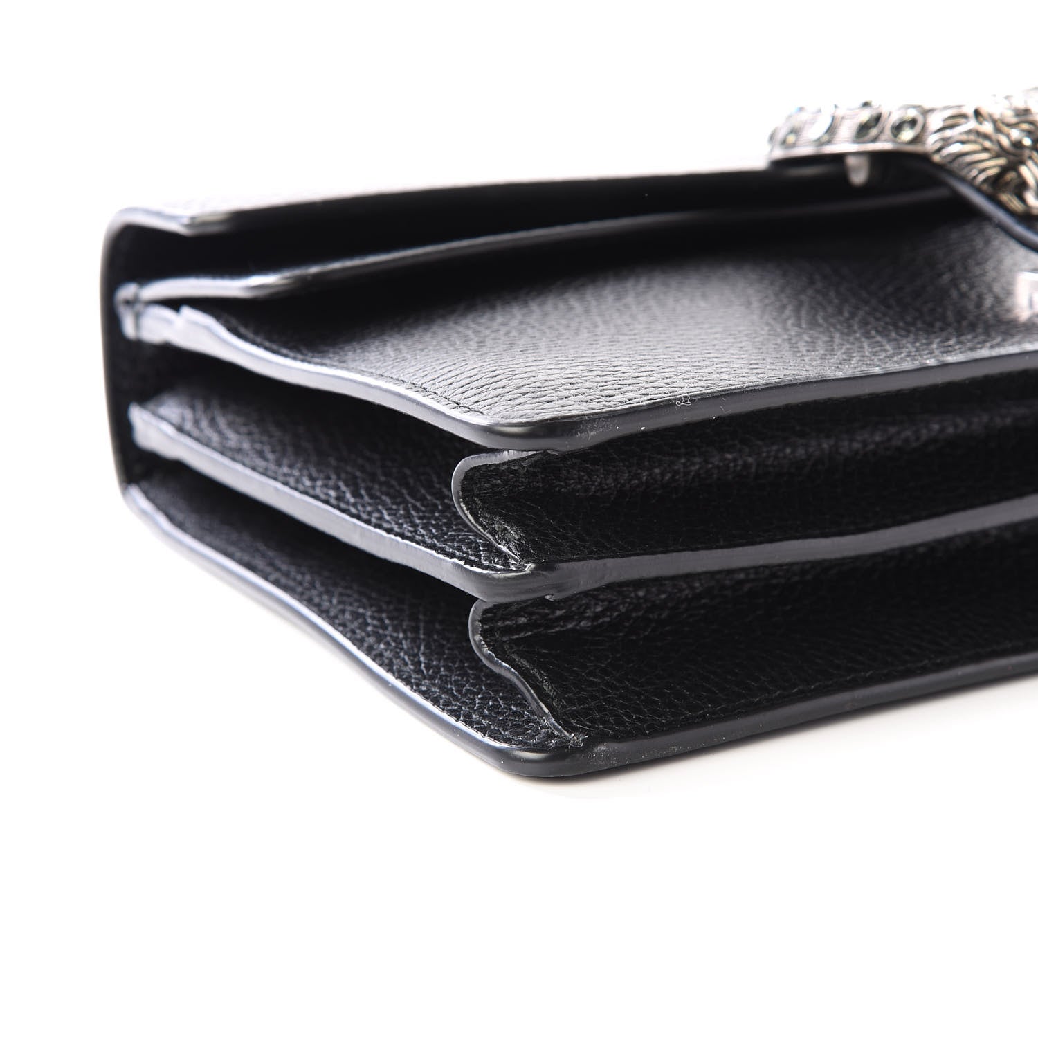 Gucci Pebbled Calfskin Small Dionysus Shoulder Bag Black 5 of 11