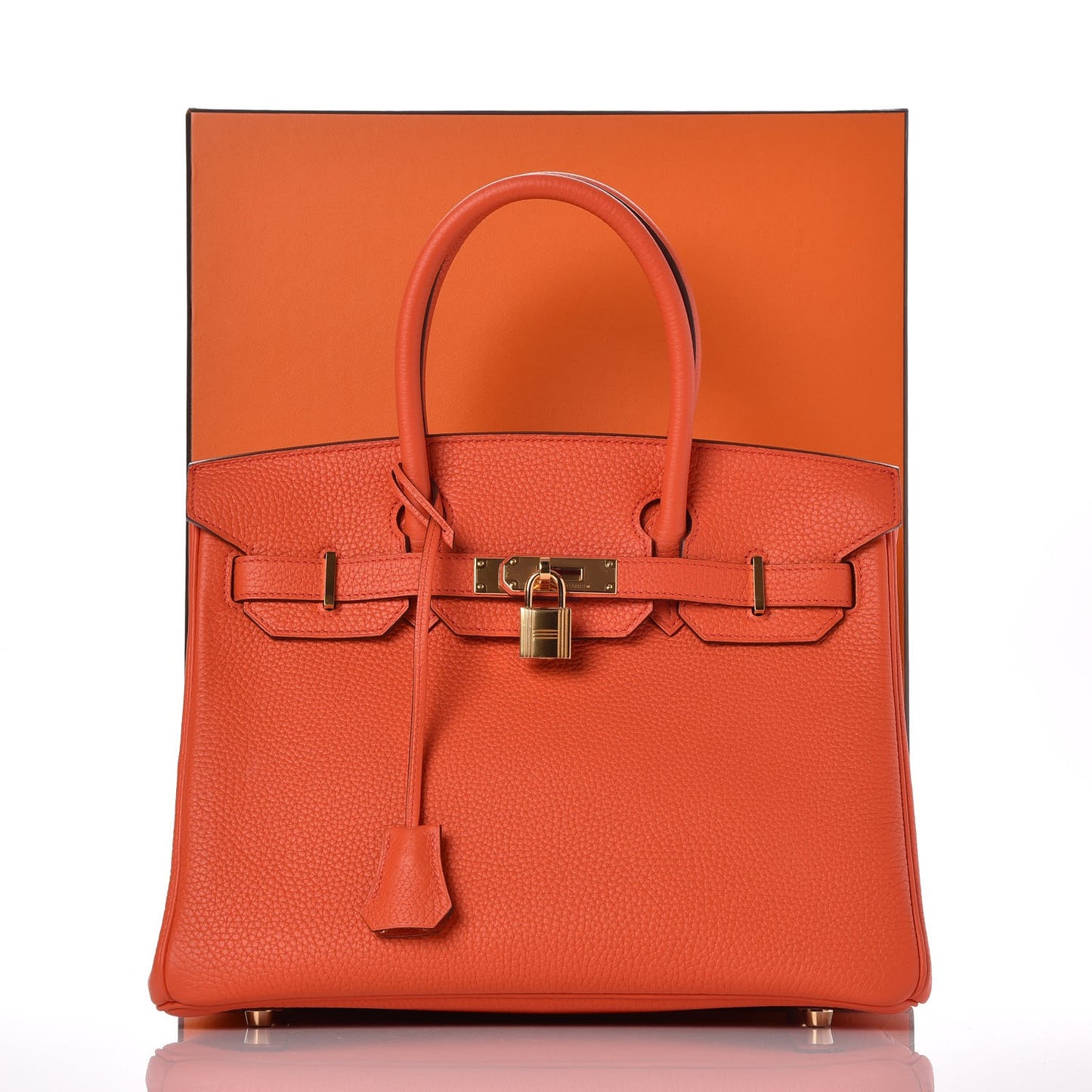 Togo Birkin 30 Orange Poppy