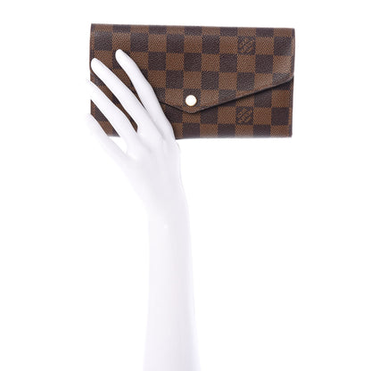 Louis Vuitton Damier Ebene Sarah Wallet NM 2 of 7