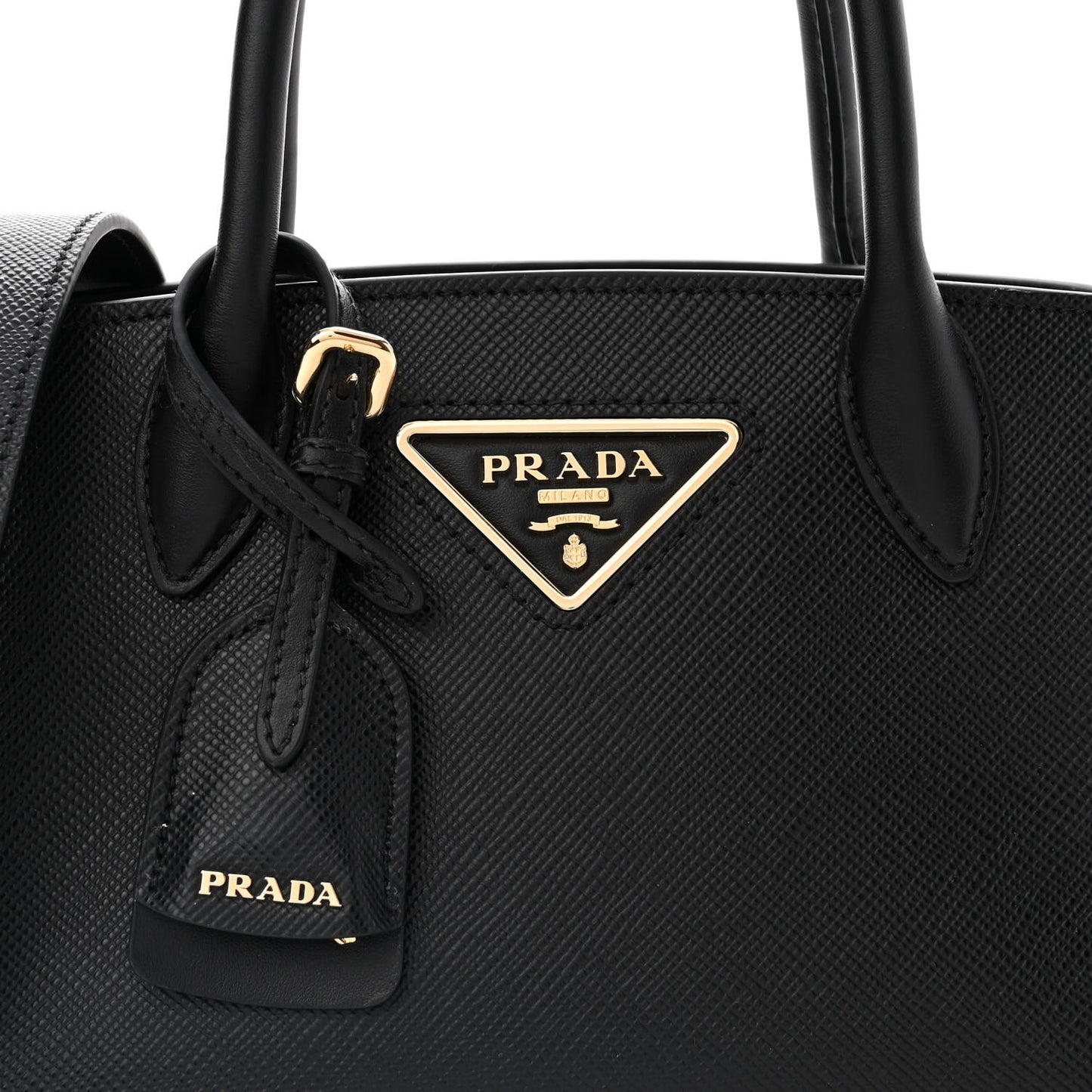 Saffiano Cuir Calfskin Small Kristen Black