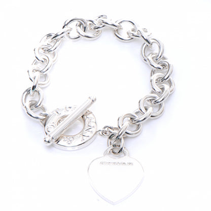 Tiffany Sterling Silver Heart Tag Toggle Bracelet 1 of 5
