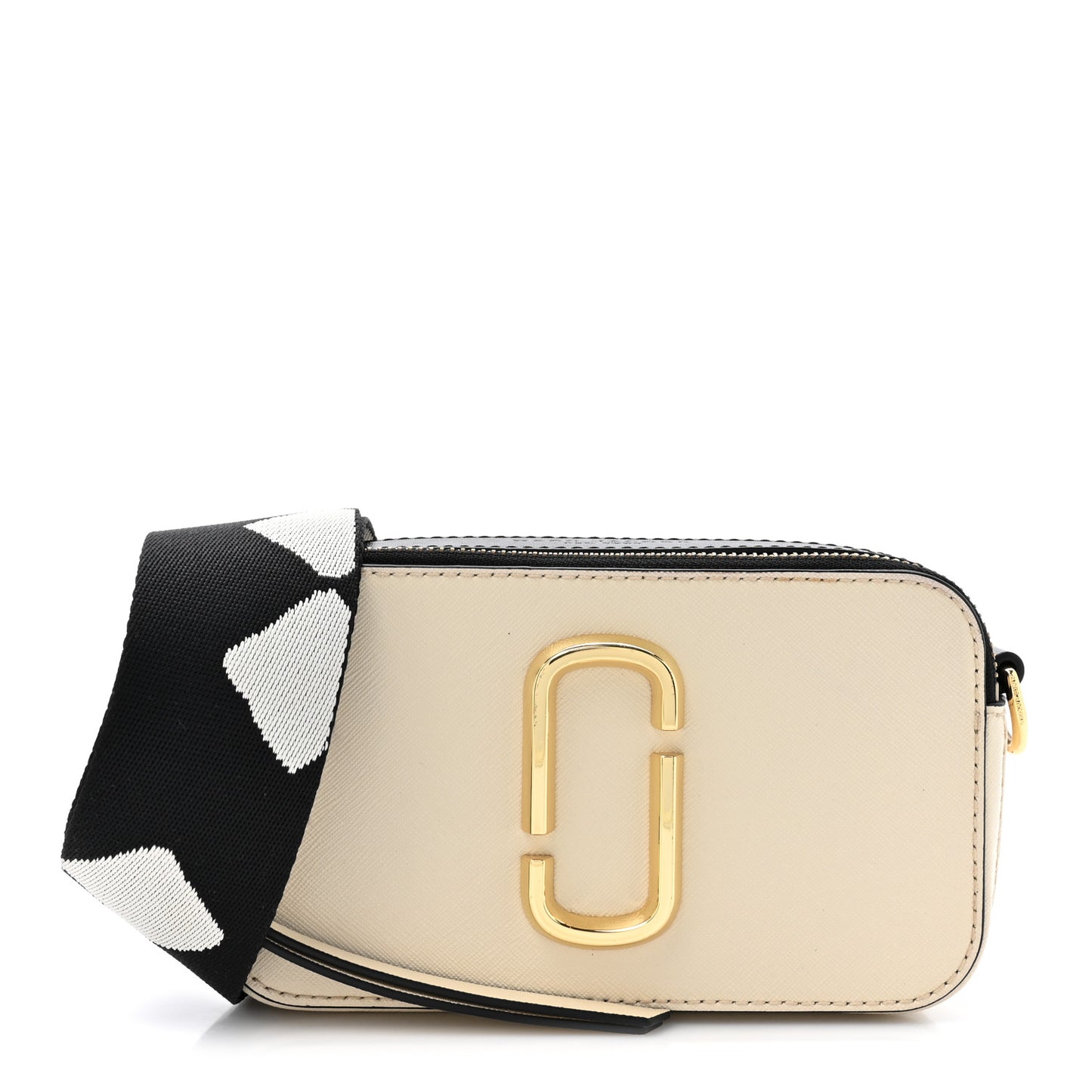 Saffiano Small Snapshot Camera Bag Cloud White Multicolor