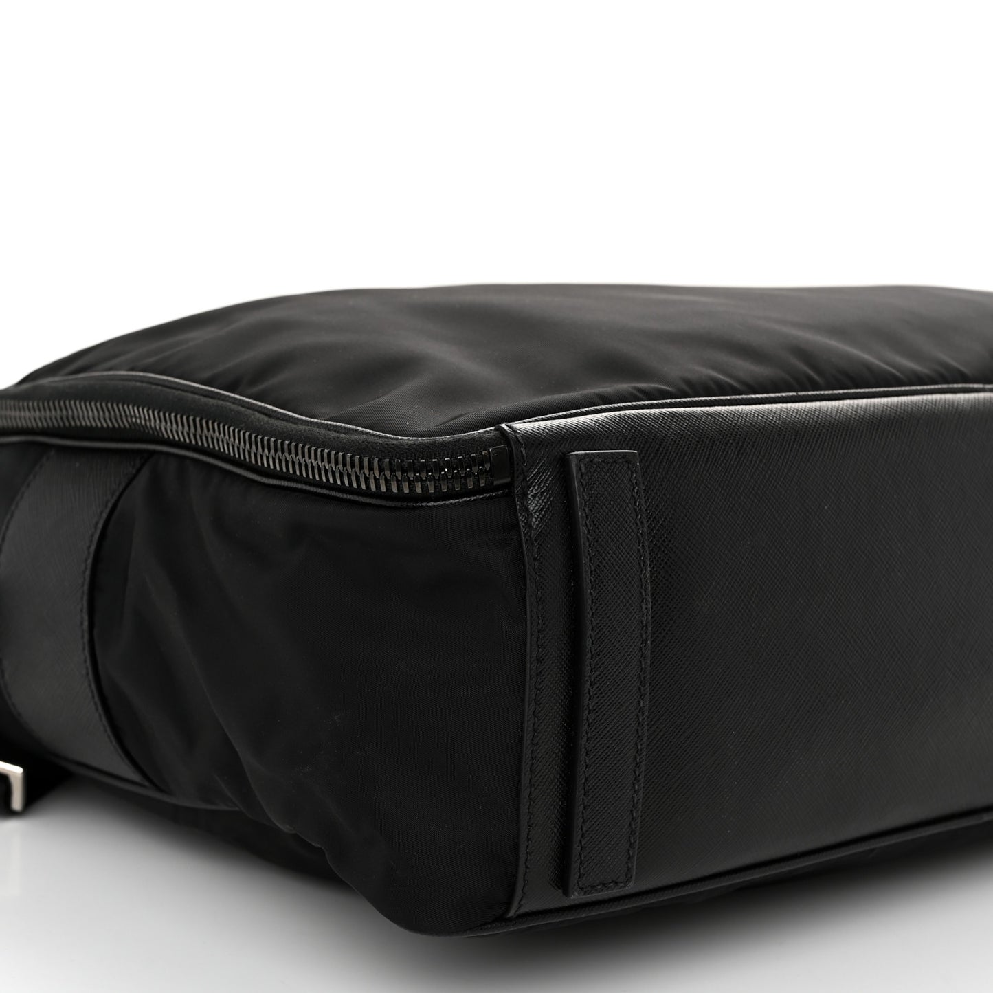 Tessuto Nylon Saffiano Briefcase Black