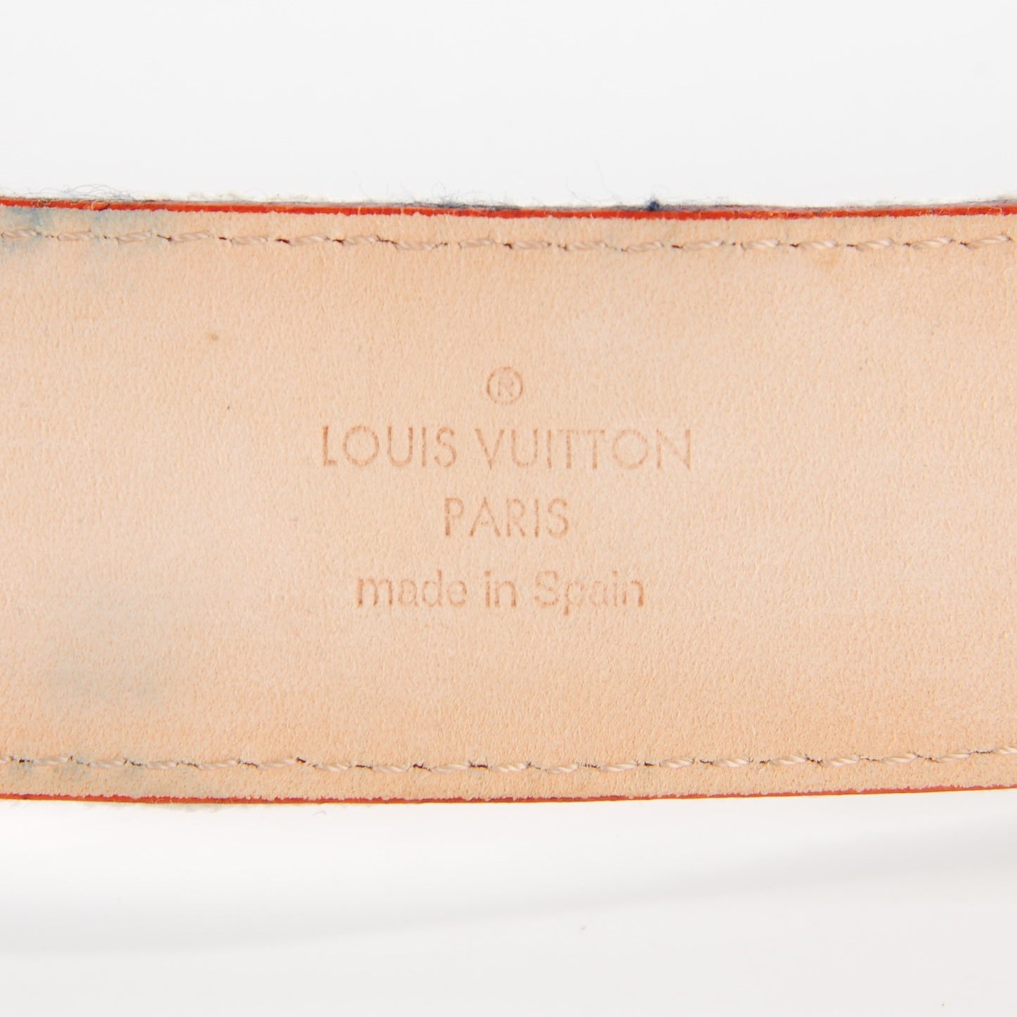 Monogram Denim Belt 90 36 Blue