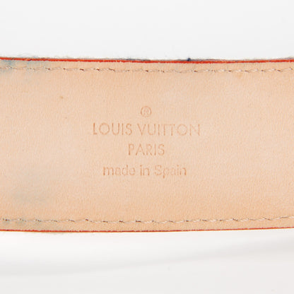 Louis Vuitton Monogram Denim Belt 90 36 Blue 4 of 5