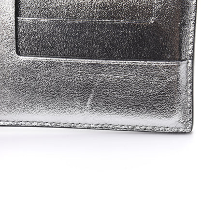 Tom Ford Metallic Calfskin Card Holder Silver 9 of 9