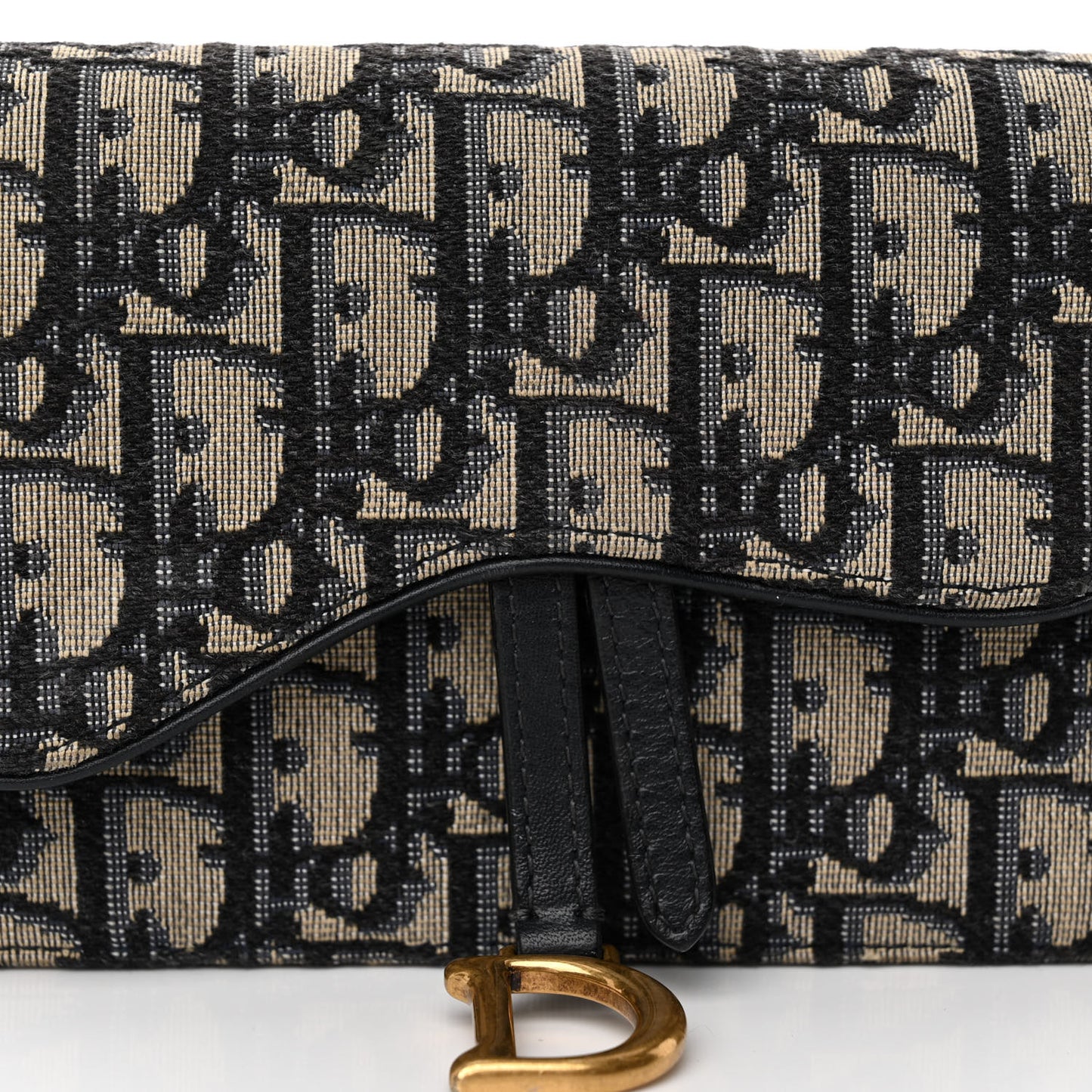 Oblique Saddle Belt Bag Blue