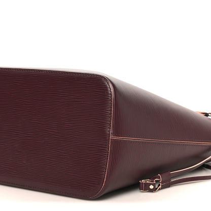 Louis Vuitton Epi Neverfull MM Prune Rose Poudre 10 of 11