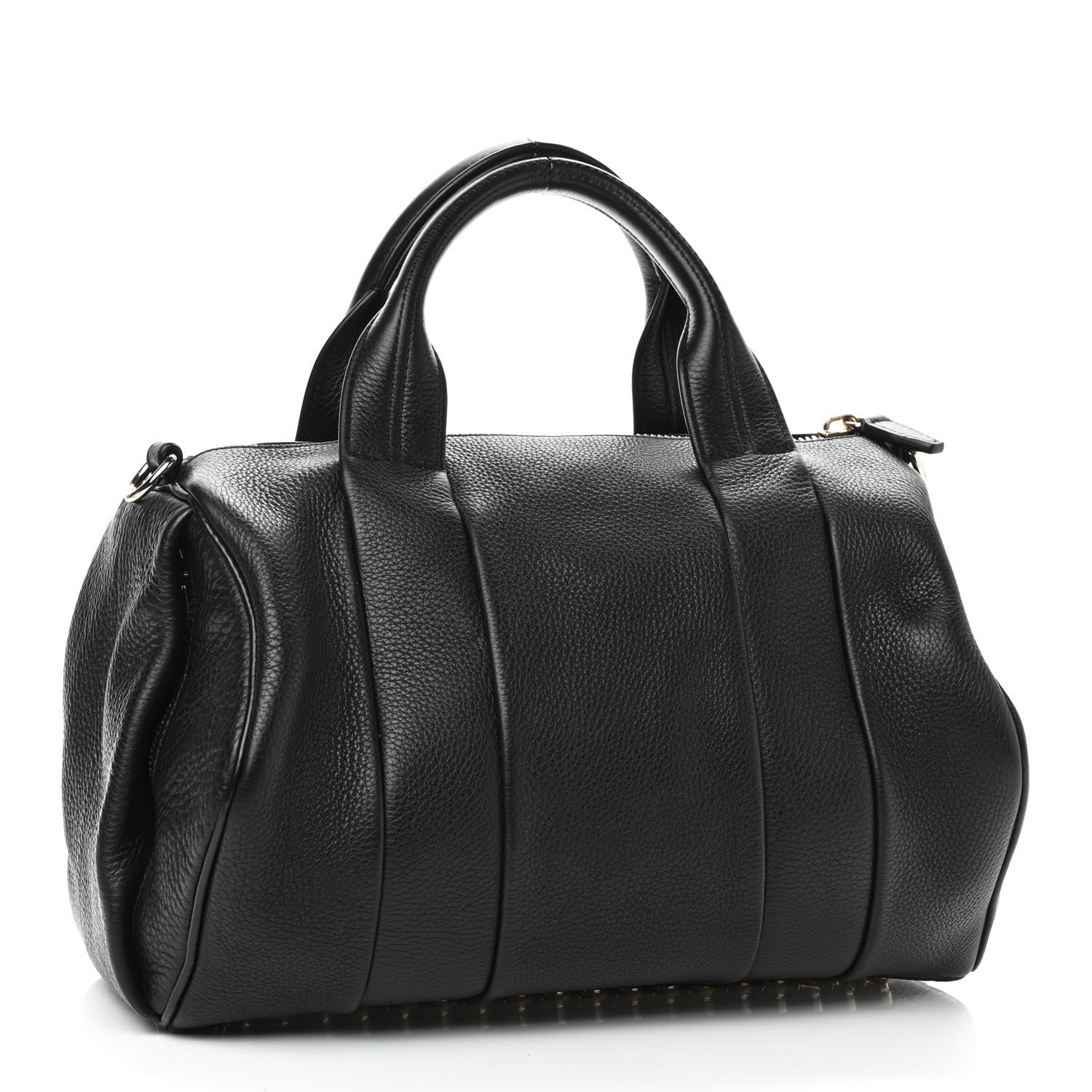 Alexander Wang Pebbled Lambskin Rocco Black Pale Gold Hardware 2 of 7