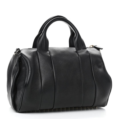 Alexander Wang Pebbled Lambskin Rocco Black Pale Gold Hardware 2 of 7