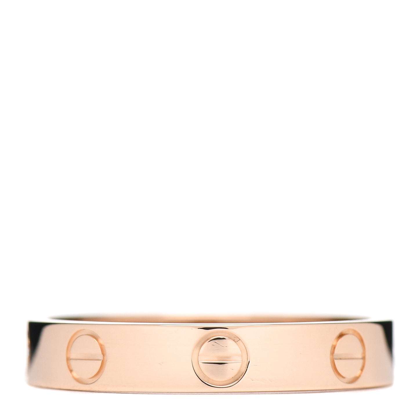 18K Pink Gold 3.5mm LOVE Wedding Band Ring 55 7.25