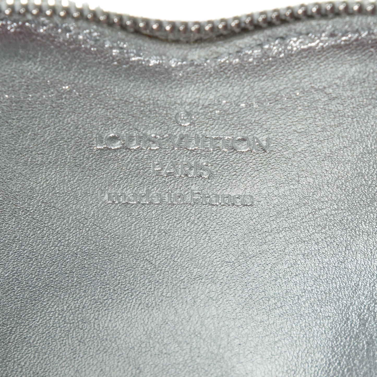 Monogram Miroir Heart Coin Purse Silver