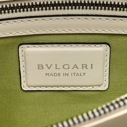 Bulgari Calfskin Plisse Serpenti Forever Shoulder Bag White 7 of 12