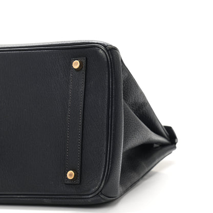 Hermes Chevre de Coromandel Birkin 35 Bleu Indigo 10 of 10