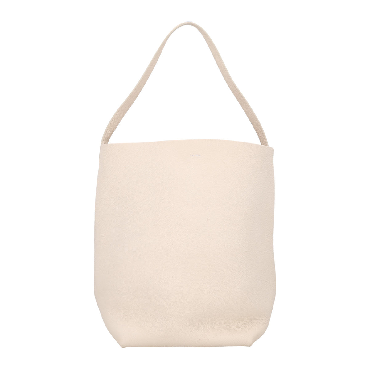 Grained Calfskin Medium N/S Park Tote Ivory