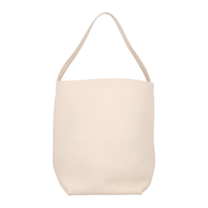 The Row Grained Calfskin Medium N/S Park Tote Ivory 1 of 9