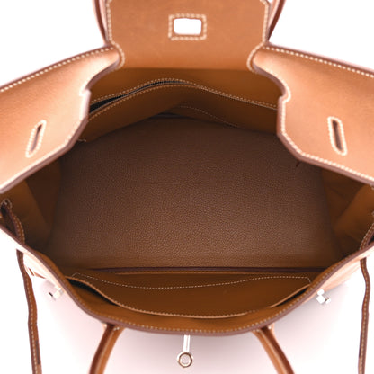 Hermes Natural Barenia Faubourg Birkin 35 Fauve 5 of 10