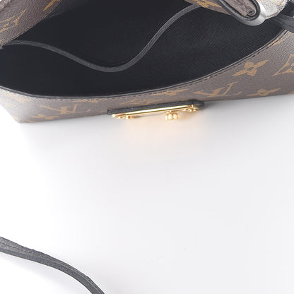 Louis Vuitton Monogram Triangle Chain Wallet Black 6 of 9