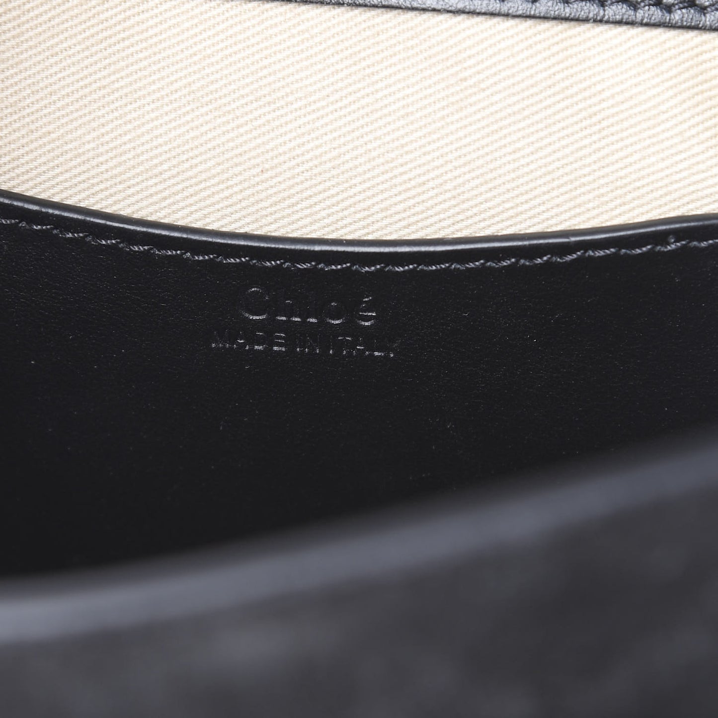 Grained Calfskin Large Tess Bag Black