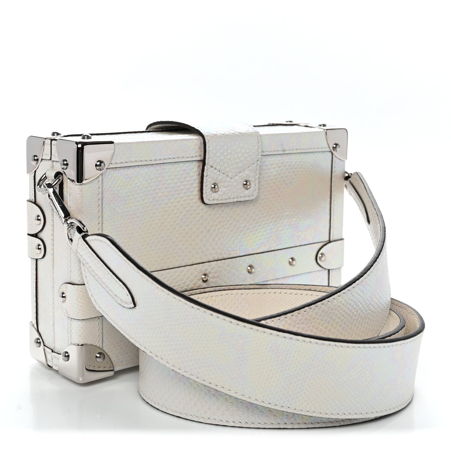 Louis Vuitton Karung Petite Malle White Petrol 3 of 9