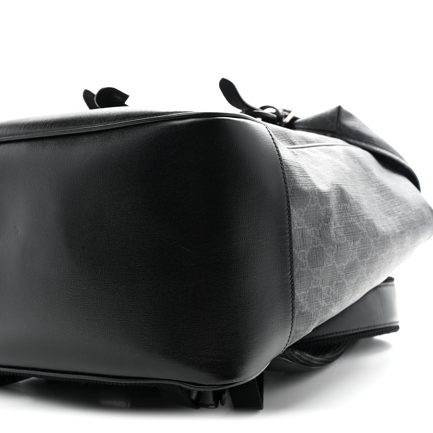 GG Supreme Monogram Azalea Calfskin Medium Retro Interlocking G Backpack Black