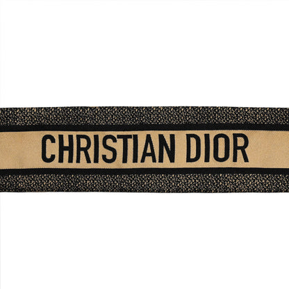 Christian Dior Silk Mizza Mitzah Scarf Beige Multicolor 3 of 4
