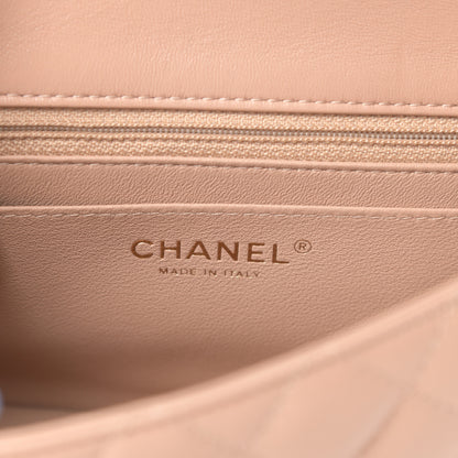 Chanel Lambskin Quilted Mini Square Flap Beige 6 of 12
