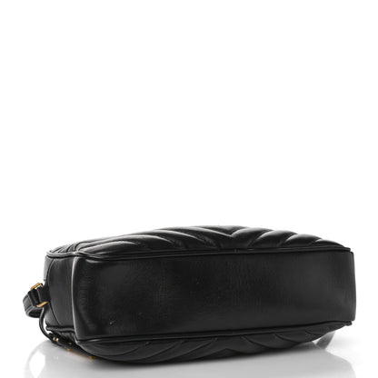 Saint Laurent Calfskin Matelasse Monogram Lou Camera Bag Black 4 of 9